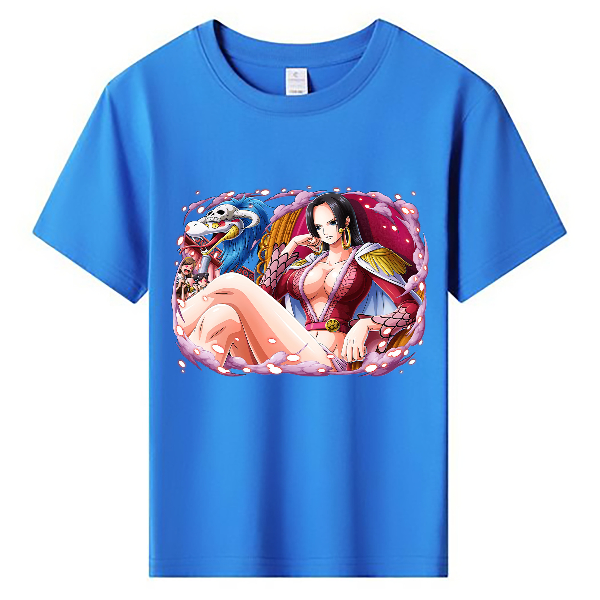 ワンピース ボア・ハンコック ONE PIECE Boa·Hancock 綿100％キッズTシャツ（フロントプリント）